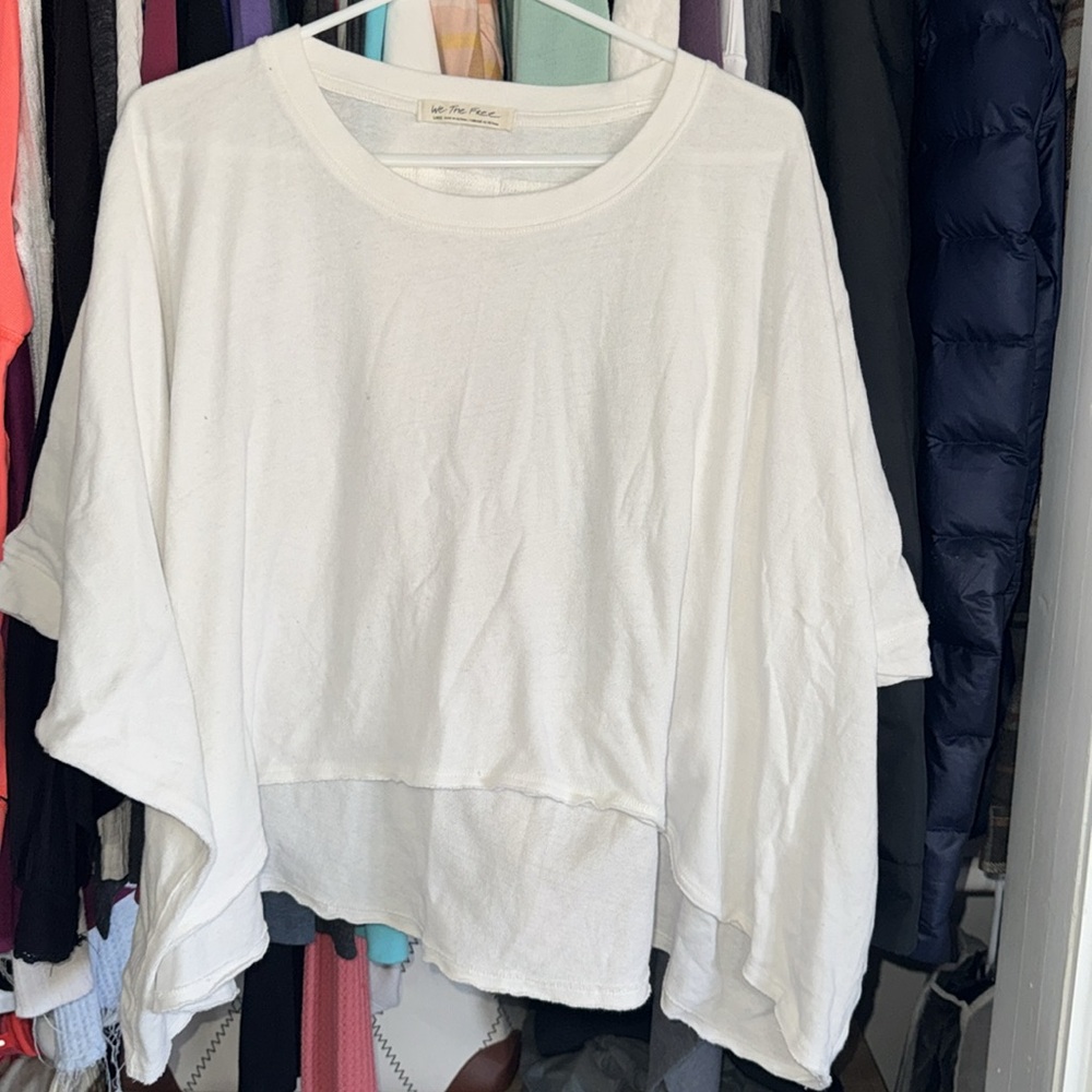 Free People Crop Shirt- L We the Free